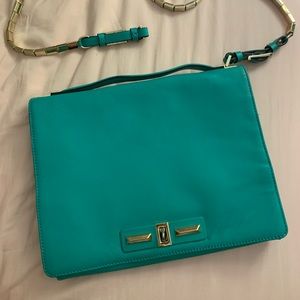 Valentino Tiffany blue color bag. Real leather